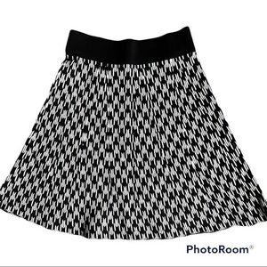 Ann Taylor geometric print skater skirt